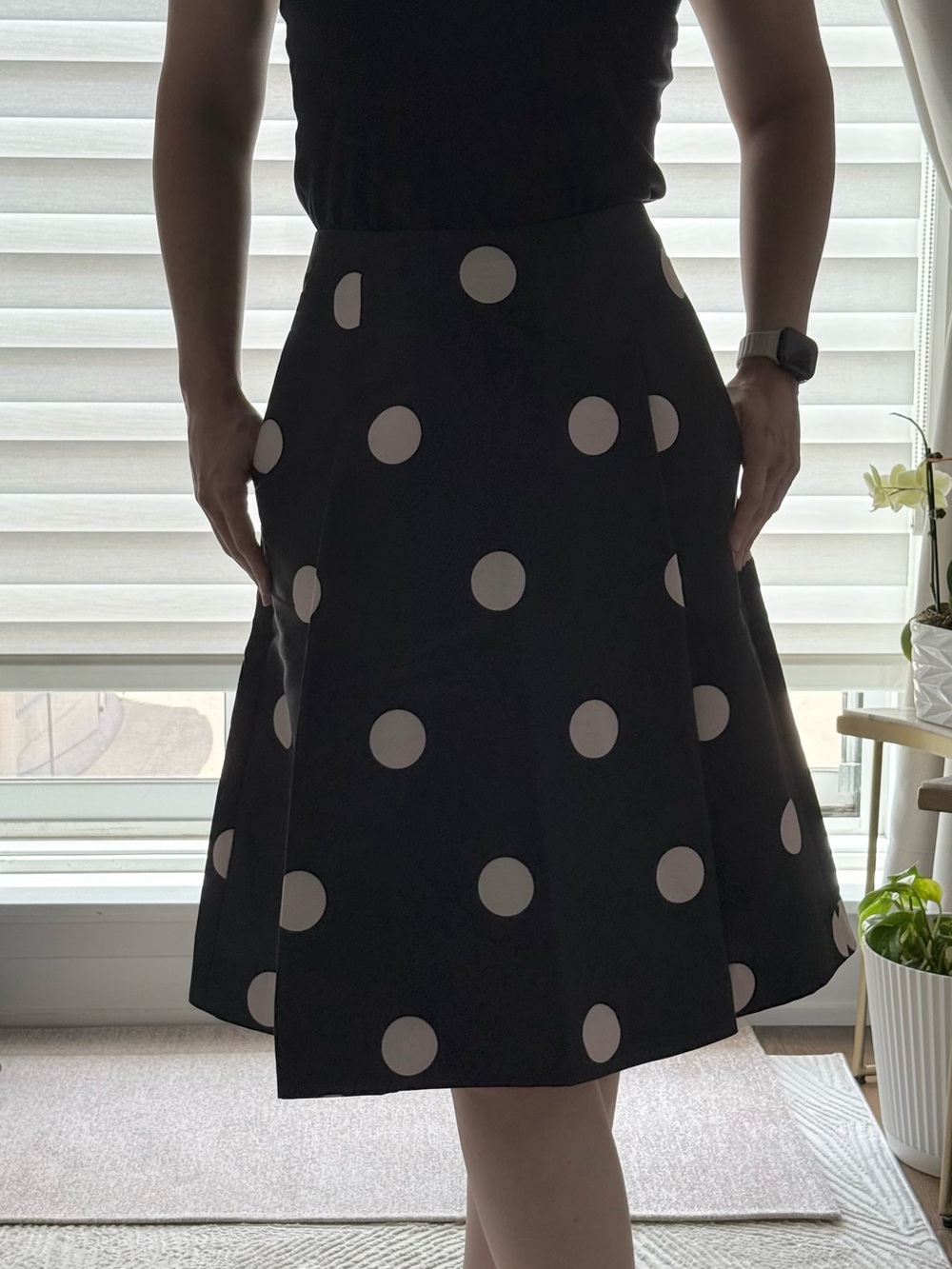 Kate Spade Polka Dot A Line Skirt